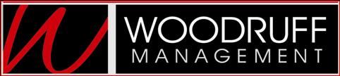 Woodruff Management Logo is shown in Bold Red and Black. 